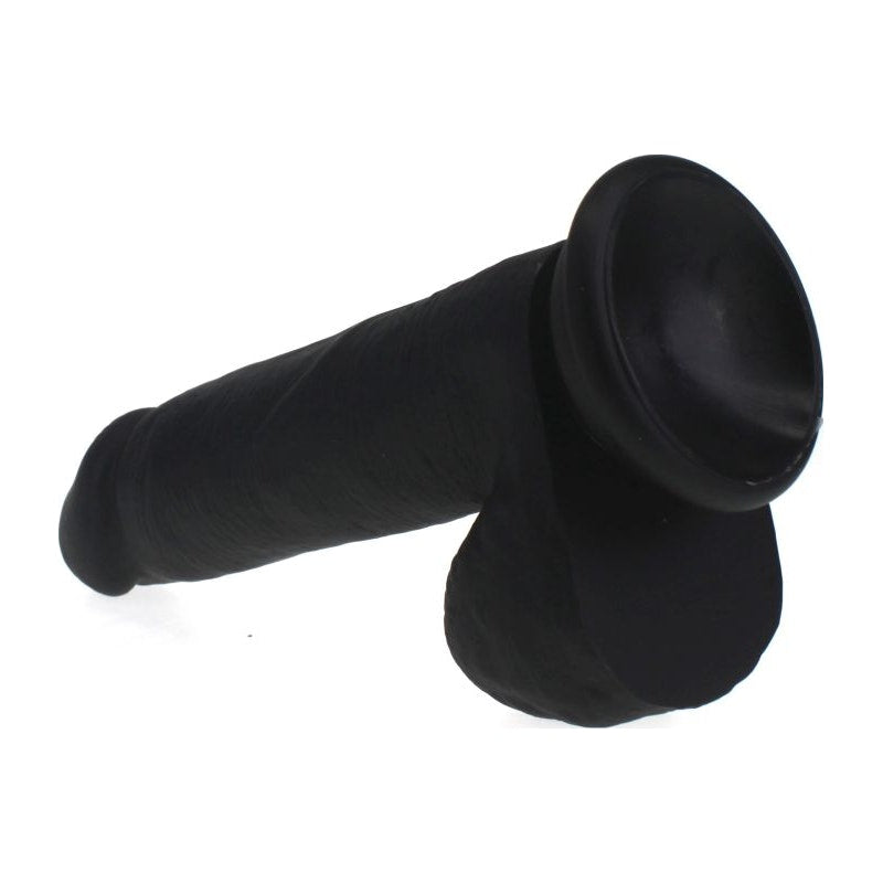 Thick Realistic Cock w Balls Black - Naughty by Nature Adult Store