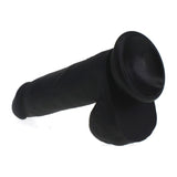 Thick Realistic Cock w Balls Black - Naughty by Nature Adult Store