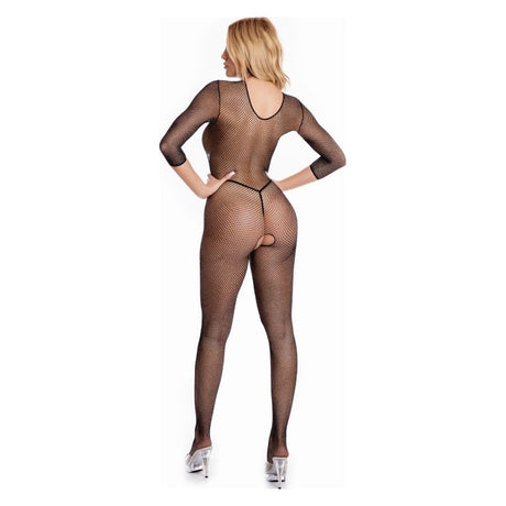 Risque crotchless bodystocking in various styles including plus size