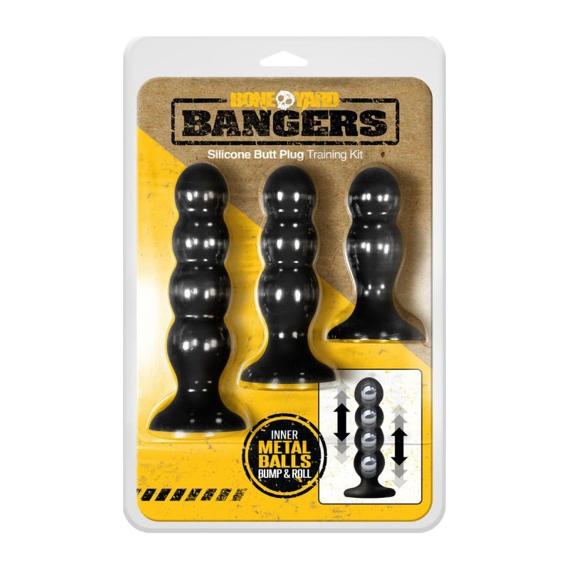 Bangers Silicone Ass Training Kit 3 Pc - Naughty by Nature Adult Store