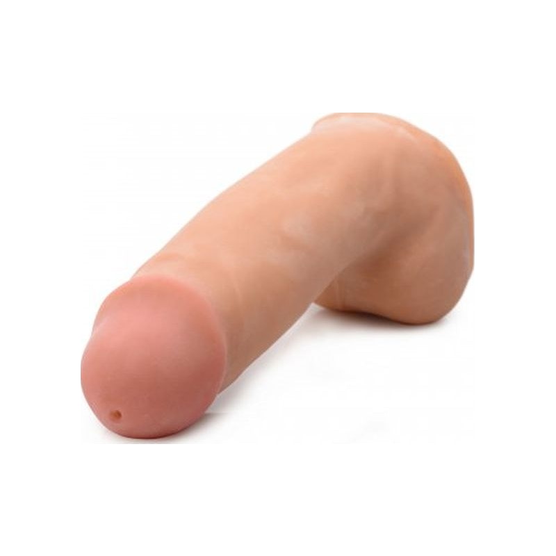 7in Dual Density Squirting Dildo w Balls Reservoir - Naughty by Nature Adult Store