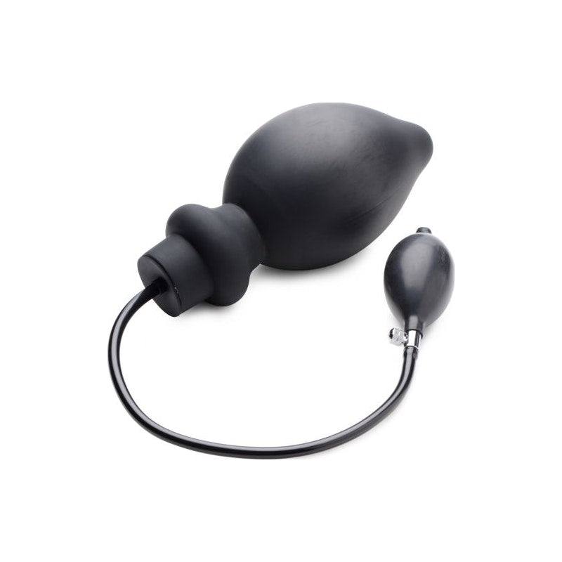 Ass Pand Large Inflatable Silicone Plug Black - Naughty by Nature Adult Store