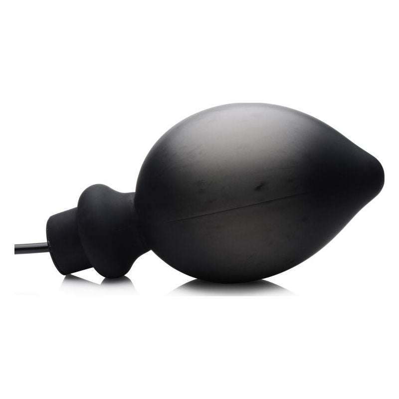 Ass Pand Large Inflatable Silicone Plug Black - Naughty by Nature Adult Store
