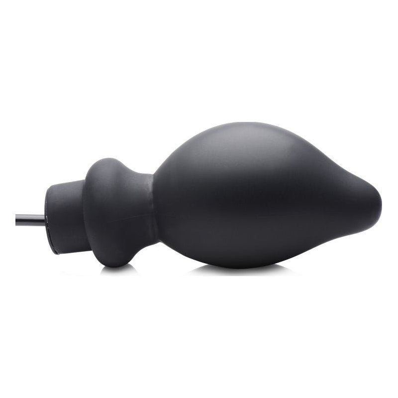 Ass Pand Large Inflatable Silicone Plug Black - Naughty by Nature Adult Store