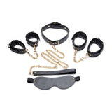 Golden Submission Bondage Set Black - Naughty by Nature Adult Store