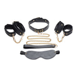 Golden Submission Bondage Set Black - Naughty by Nature Adult Store