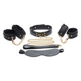Golden Submission Bondage Set Black - Naughty by Nature Adult Store