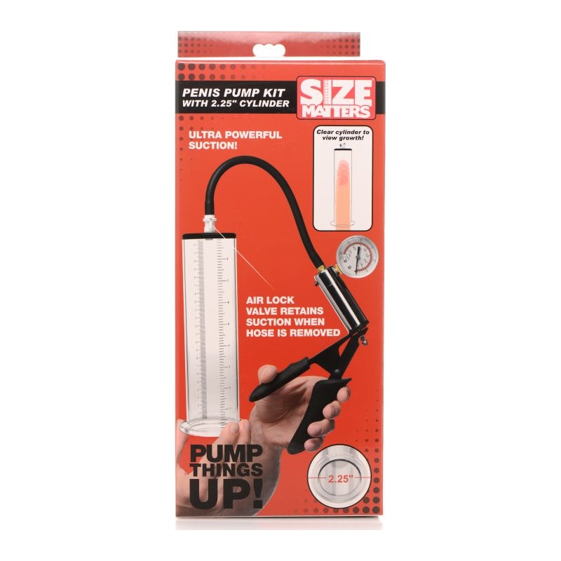 Penis Pump Kit with 2.25" Cylinder - Naughty by Nature Adult Store