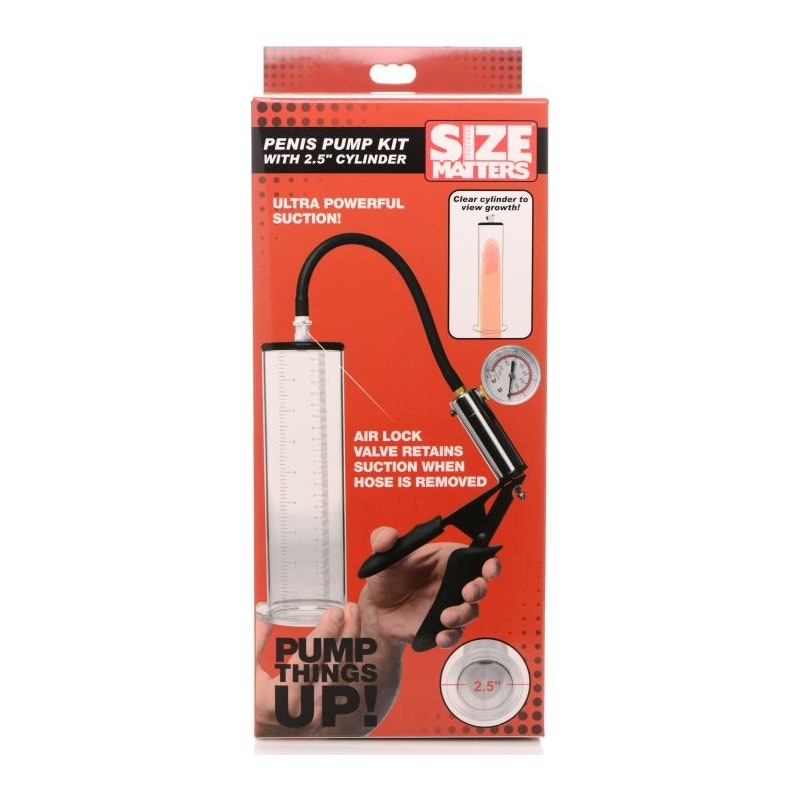 Penis Pump Kit with 2.5 inch Cylinder for male enhancement