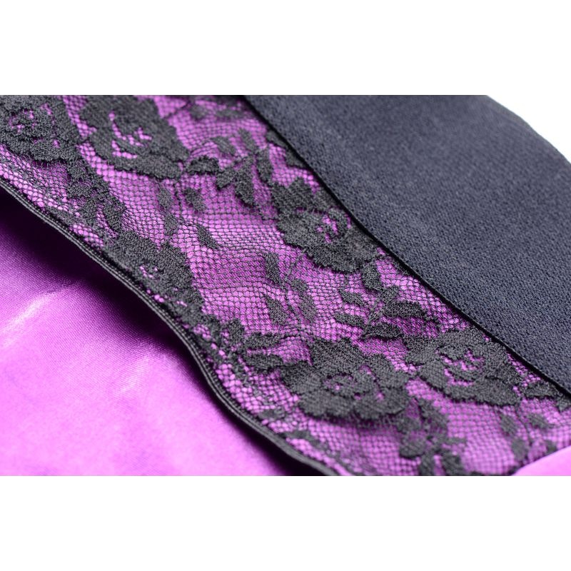 Lace Envy Panty Harness Purple L/XL - Naughty by Nature Adult Store