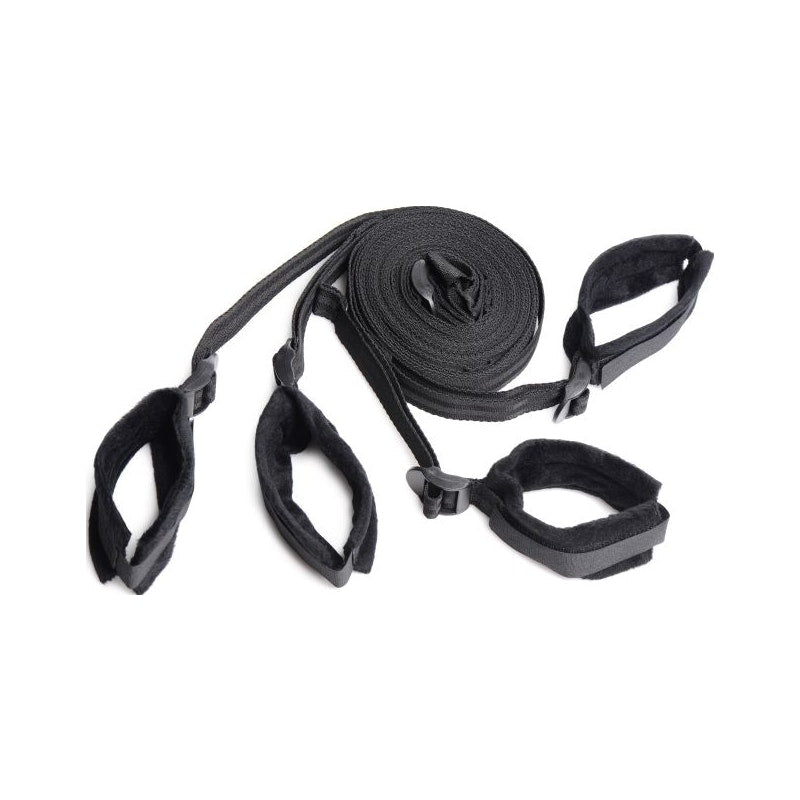 Bed Restraint Bondage Kit Black - Naughty by Nature Adult Store