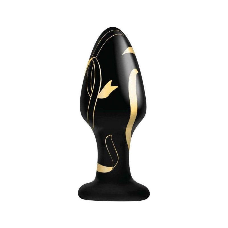 Secret Kisses Handblown Wide Glass Plug 4in - Naughty by Nature Adult Store