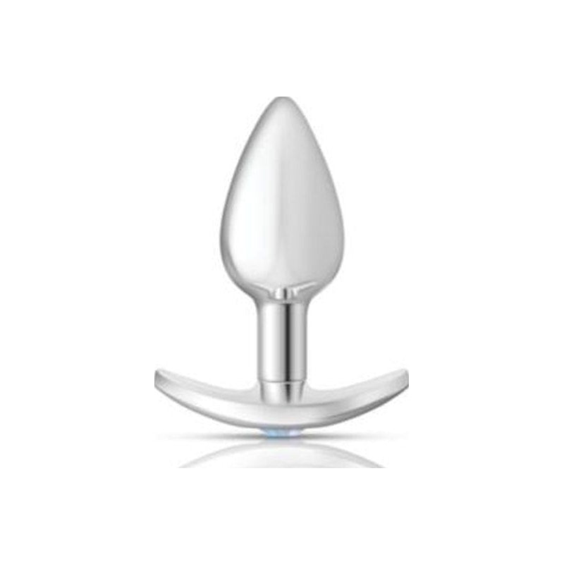 Cheeky Charms Silver Anchor Butt Plug  w Clear and Teal Jewel Kit - Naughty by Nature Adult Store