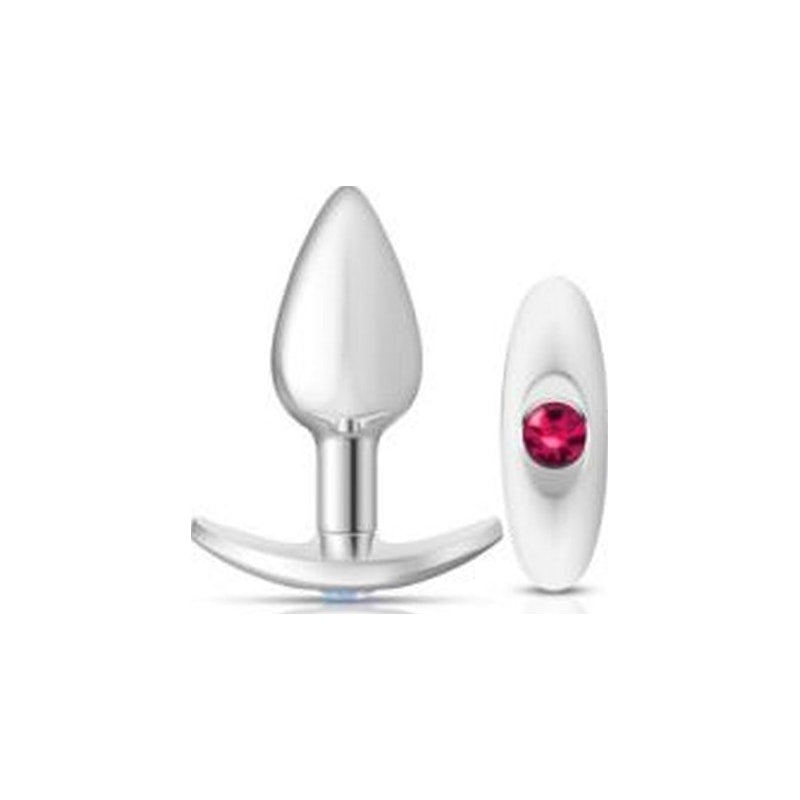 Cheeky Charms Silver Anchor Butt Plug  w Clear and Teal Jewel Kit - Naughty by Nature Adult Store