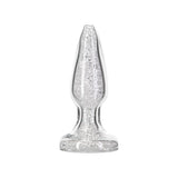 Pillow Talk Fancy Luxurious Glass Anal Plug w Clear Gem - Naughty by Nature Adult Store