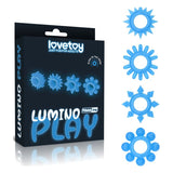 Lumino Play Penis Rings 4 Pc - Naughty by Nature Adult Store