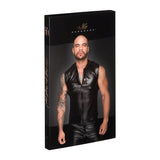 Powerwetlook Sleeveless Hooded Shirt w 2 Way Zipper - Naughty by Nature Adult Store