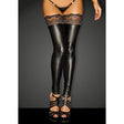 Power Wetlook Stockings w Siliconed Lace - Naughty by Nature Adult Store