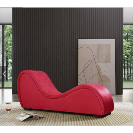 Kama Sutra Mebon Chaise Love Lounge Red w Black Pillows - Naughty by Nature Adult Store