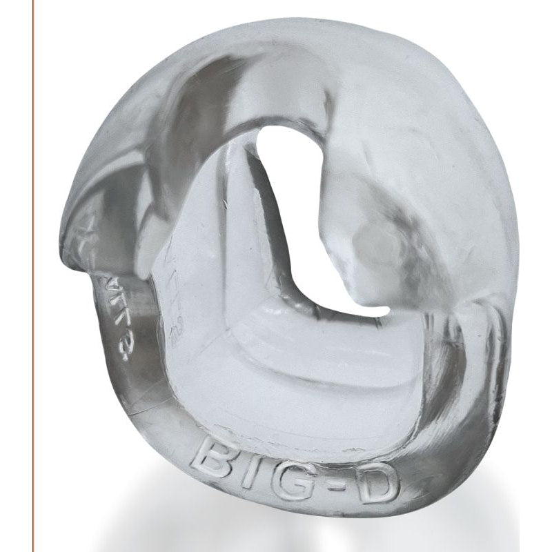 Big D Shaft Grip Cock Ring Clear - Naughty by Nature Adult Store