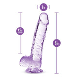 Naturally Yours 6" Crystaline Dildo Amethyst - Naughty by Nature Adult Store