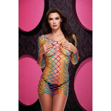 Fencenet Rainbow Mini Dress - Naughty by Nature Adult Store