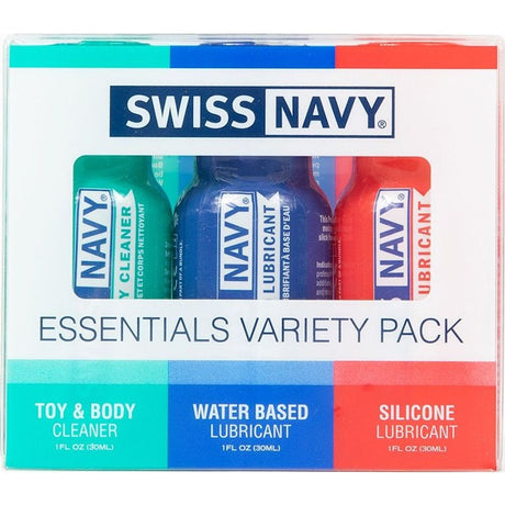Swiss Navy Essentials 30ml Lubricant Travel Kit - Naughty by Nature Adult Store
