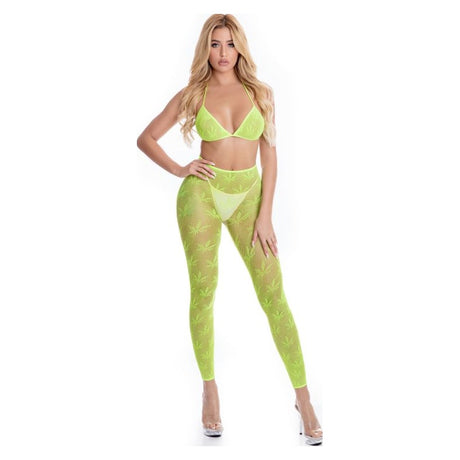 All About Leaf Bra Set Green - Naughty by Nature Adult Store