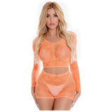 Leaf It To Me Short Set Orange