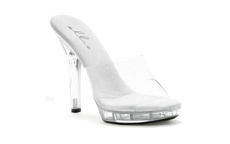 Slip On Sandal Clear 5in - Naughty by Nature Adult Store