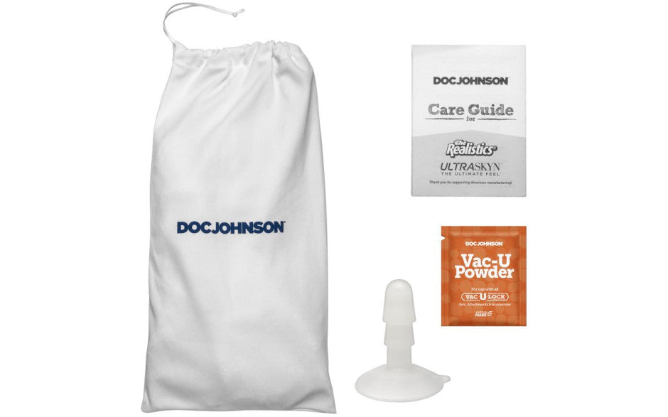 Roman Todd 8in Ultraskyn Cock w Removable Vac-U-Lock Suction Cup Vanilla - Naughty by Nature Adult Store