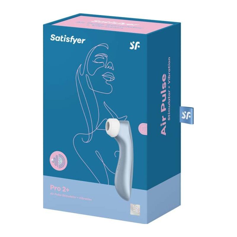 Satisfyer Pro 2+ G2 Clitoral Stimulator Blue - Naughty by Nature Adult Store