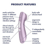 Satisfyer Pro 2+ G2 Clitoral Stimulator Violet - Naughty by Nature Adult Store