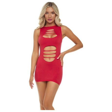 Cant Commit Dress Red - Naughty by Nature Adult Store