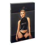 Glam Wetlook Top w Vinyl Corset - Naughty by Nature Adult Store