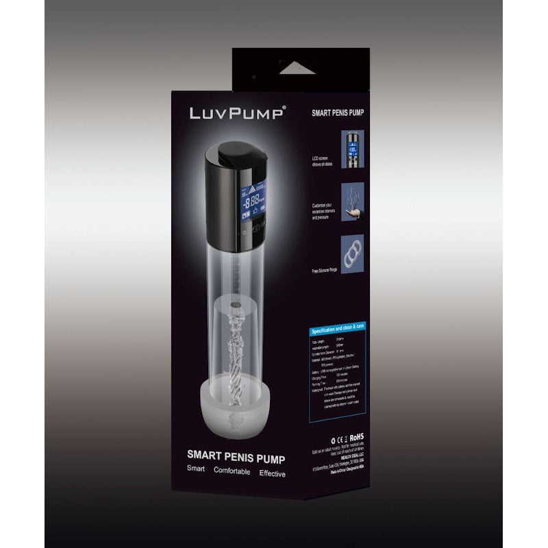 Professional smart rechargeable penis pump with sleeve and donut