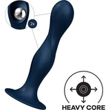 Satisfyer Double Ball-R Dildo Blue - Naughty by Nature Adult Store