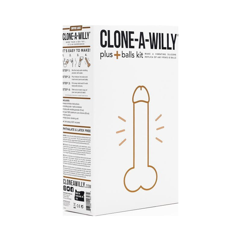 Clone a Willy Plus Balls Kit Deep Skin Tone - Naughty by Nature Adult Store