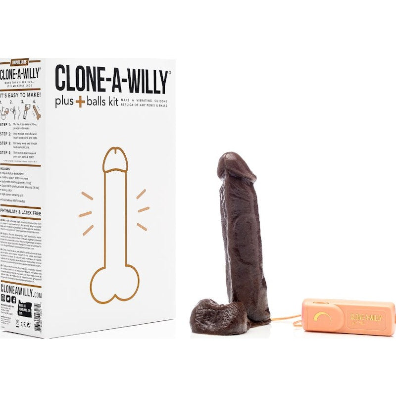 Clone a Willy Plus Balls Kit Deep Skin Tone - Naughty by Nature Adult Store