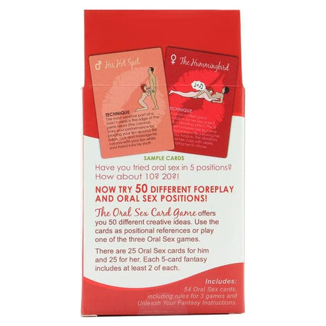 The Oral Sex Card Game - Naughty by Nature Adult Store