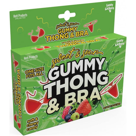 Sweet and Sour Gummy Thong and Bra - Naughty by Nature Adult Store