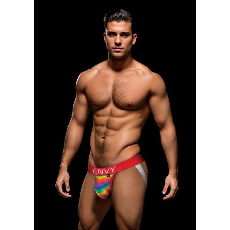 Rainbow Pride Jock Red - Naughty by Nature Adult Store