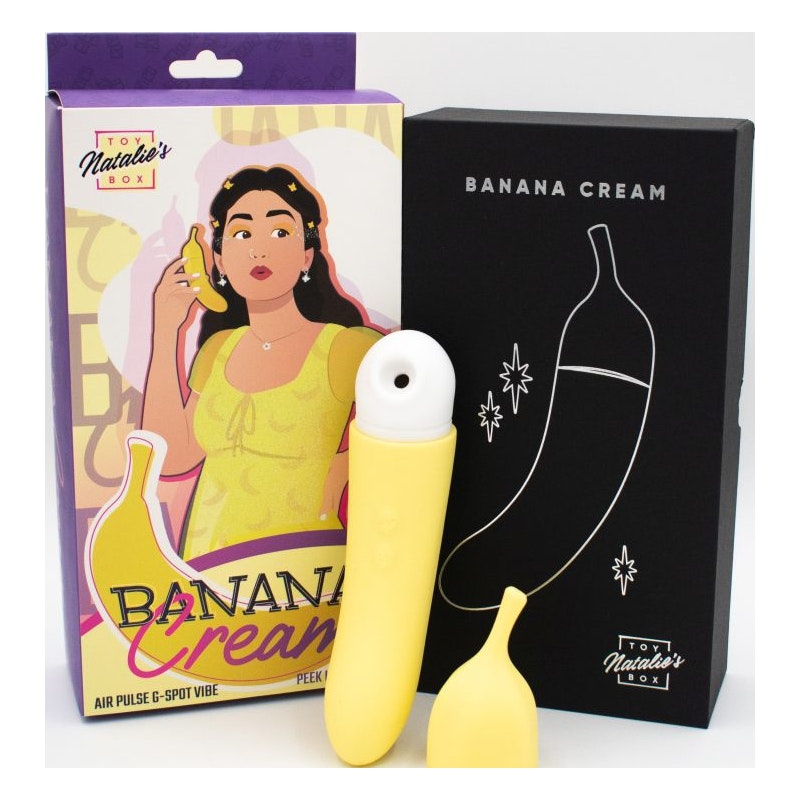 Banana Cream Air Pulse G-Spot Vibrator - Naughty by Nature Adult Store