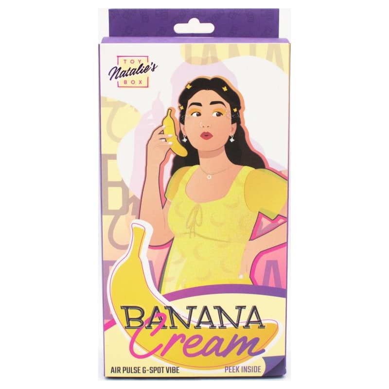 Banana Cream Air Pulse G-Spot Vibrator - Naughty by Nature Adult Store