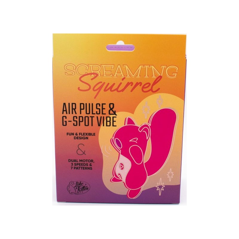 Screaming Squirrel Air Pulse & G-Spot Vibrator - Naughty by Nature Adult Store