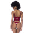 Wet Look Vinyl 2 Pc Set Gloss Wine - Naughty by Nature Adult Store