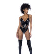 Wet Look Vinyl Bodysuit Black - Naughty by Nature Adult Store