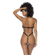 Black Polka Dot Halter Neck Bodysuit - Naughty by Nature Adult Store