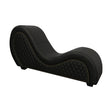 Kama Sutra Mebon Chaise Love Lounge Studded and Quilted Black - Naughty by Nature Adult Store