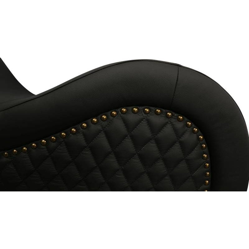 Kama Sutra Mebon Chaise Love Lounge Studded and Quilted Black - Naughty by Nature Adult Store